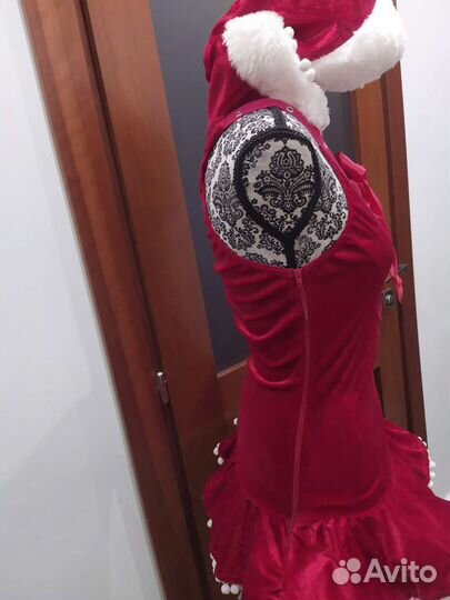 Тематический костюм Английская Мисс Санта