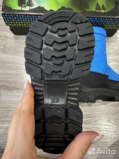 Детские сапоги дутики зимние размер 26