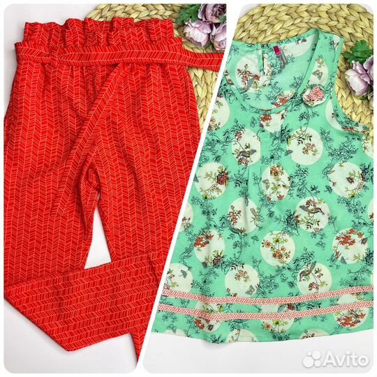 Пакет фирменных летних вещей для девочки 140-146