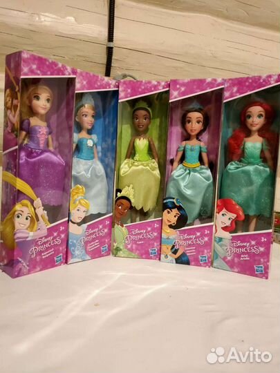 Рапунцель,золушка,Тиана,Ариэль, Жасмин