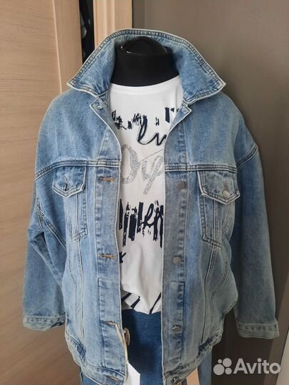 Джинсовая куртка женская 52 54