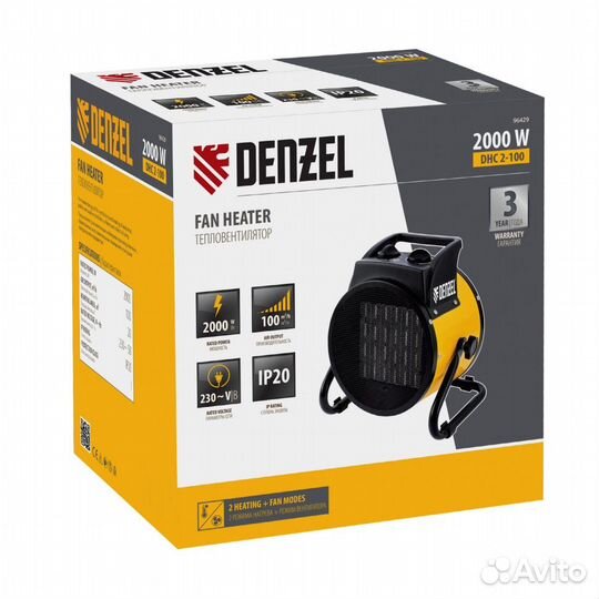 Тепловая пушка, керамический нагреватель DHC 2-100