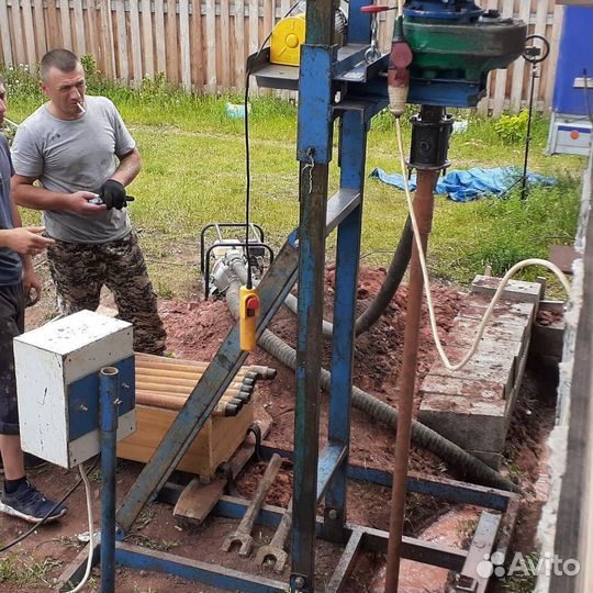 Бурение и обустройство скважин на воду / продувка