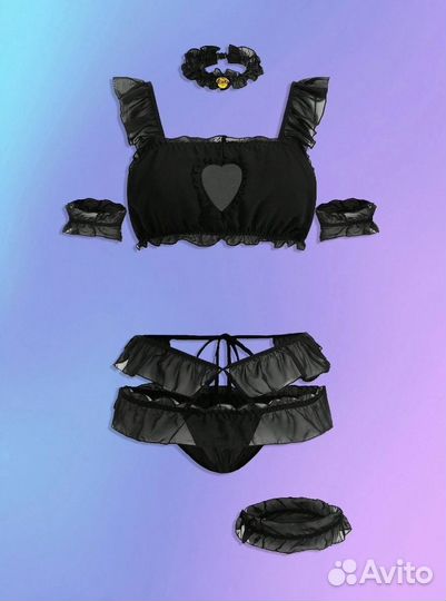 Милый комплект сексуального нижнего белья 2XL