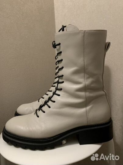 Ботинки кожаные zara