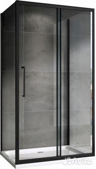 Душевой уголок Abber Schwarzer Diamant AG30130BH-S100B-S100B 130x100