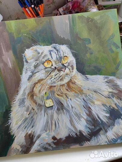 Портрет животных по фото на заказ