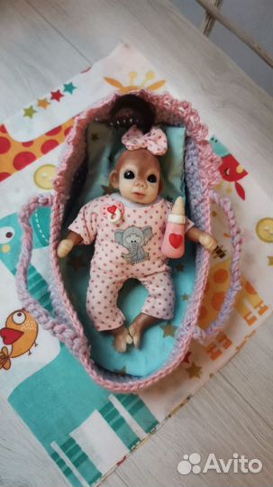 Мини Реборн обезьянка