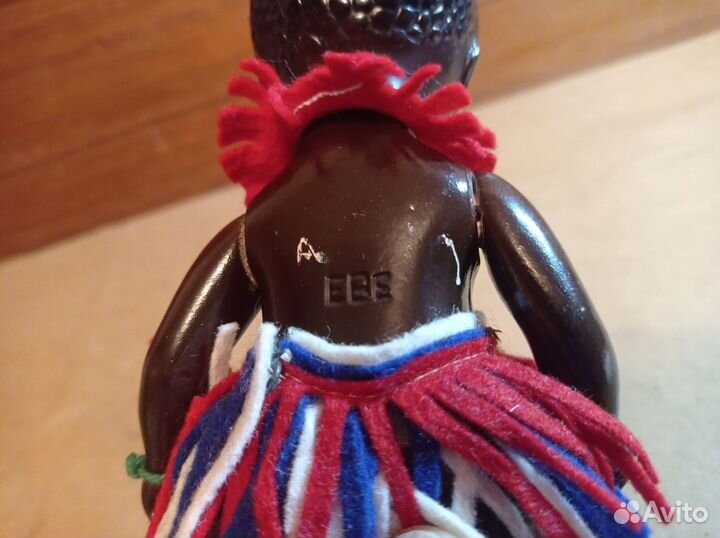 Кукла негритенок, композит, гдр клеймо EBE, 1950-е