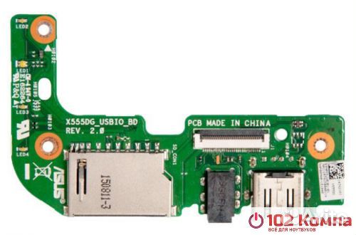 Плата AUX USB cardreader для ноутбука Asus X555DG