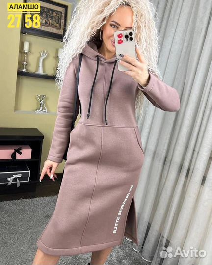 Платье на флисе