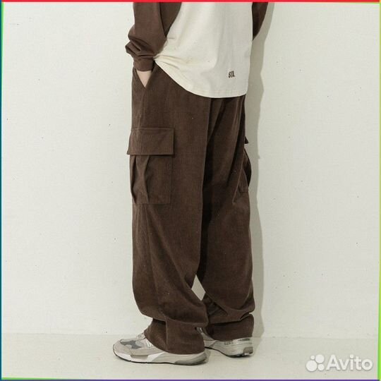 Карго штаны широкие (s - xxl)