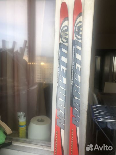 Лыжи marpetti murano 190см и лыжные палки 160см