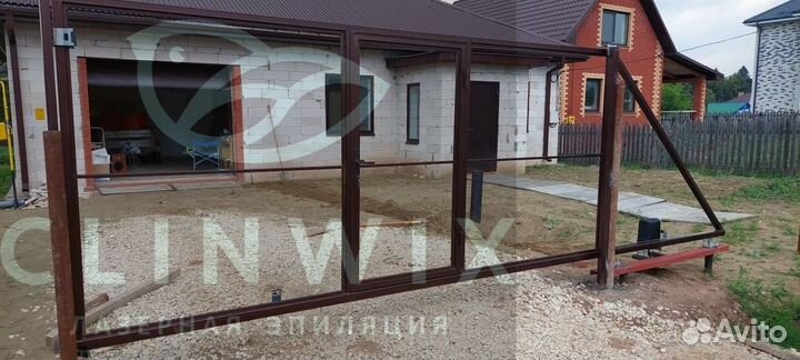 Автоматические откатные ворота Алютех