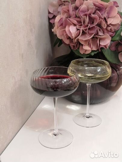 Бокалы для шампанского и вина 2 шт