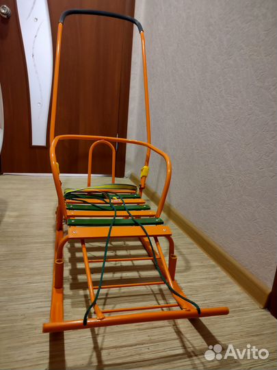 Детские санки Ника Тимка 5 Комфорт (Т5К) Оранжевые