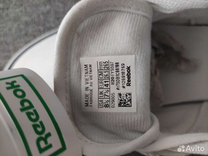 Кеды reebok club c coast trainers