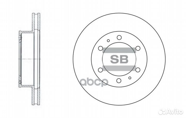 SD4011, sangsin brake, Диск тормозной SD4011