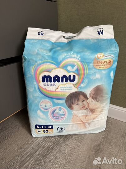 Подгузники Manu размер М