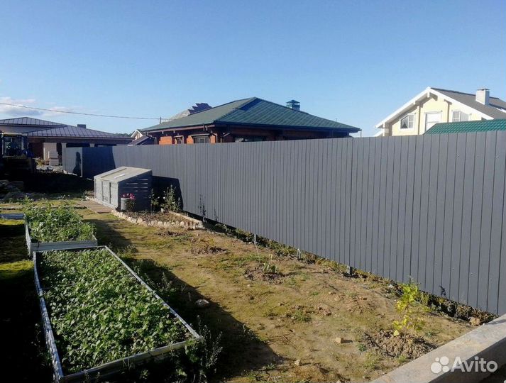 Заборы из профнастила в рассрочку