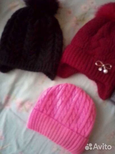 Шапки зимние и осенние на девочку 10-11-12лет