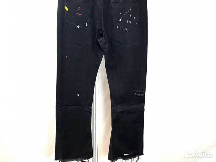 Джинсы Gallery dept рваные с краской унисекс