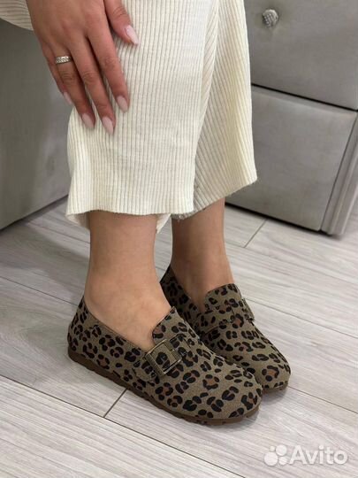 Birkenstock лоферы женские замшевые