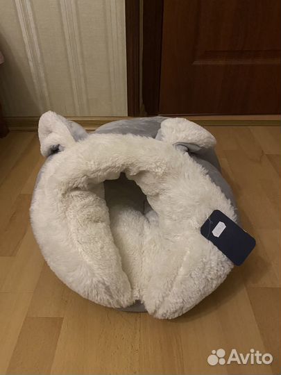 Плюшевый домик для собаки / лежанка