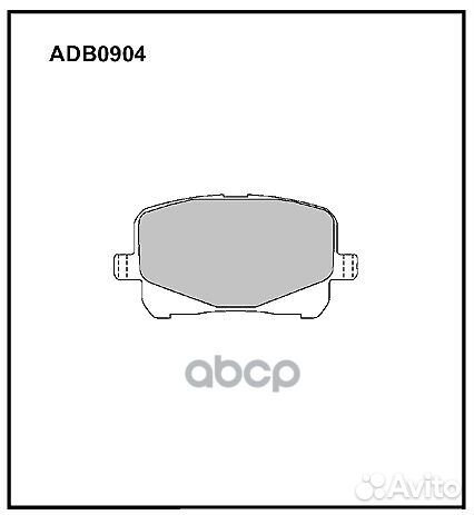 Колодки тормозные дисковые перед ADB0904 AL