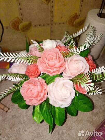 Букет цветов из мыла