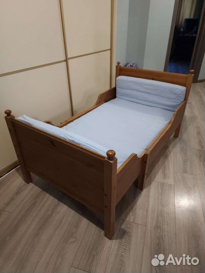 Детская кровать-вырастайка. IKEA leksvik. б/у