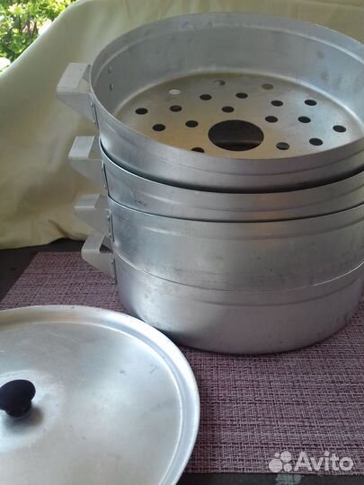 Мантышница, пароварка,кастрюли