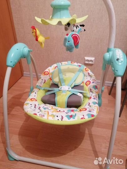 Детские электро качели Olsson Fisher Price Blue