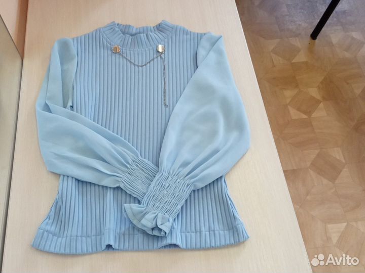 Блузка школьная для девочки 128