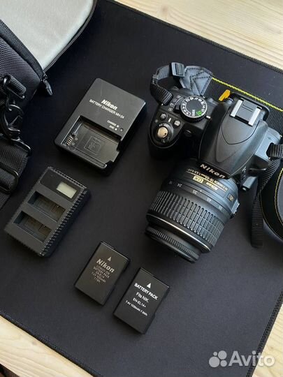 Зеркальный фотоаппарат Nikon D3100 2 АКБ