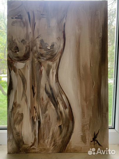 Картина акрилом на холсте