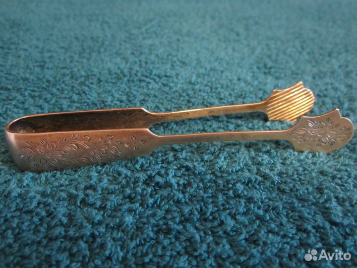 Серебряные щипчики ложечки вилочки