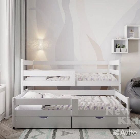 Двухъярусная кровать выдвижная