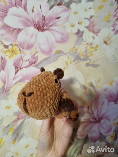 Капибара игрушка плюшевая