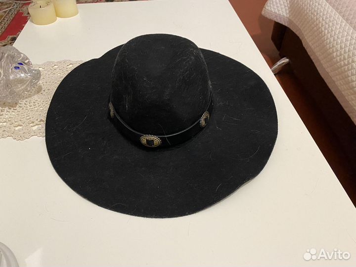 Шляпа женская черная