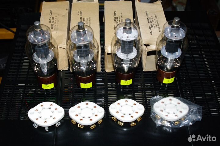 Винтажные радиолампы vt-136 1625 с гнездами