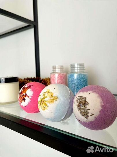 Бомбочки для ванны подарок на 9 мая морская соль