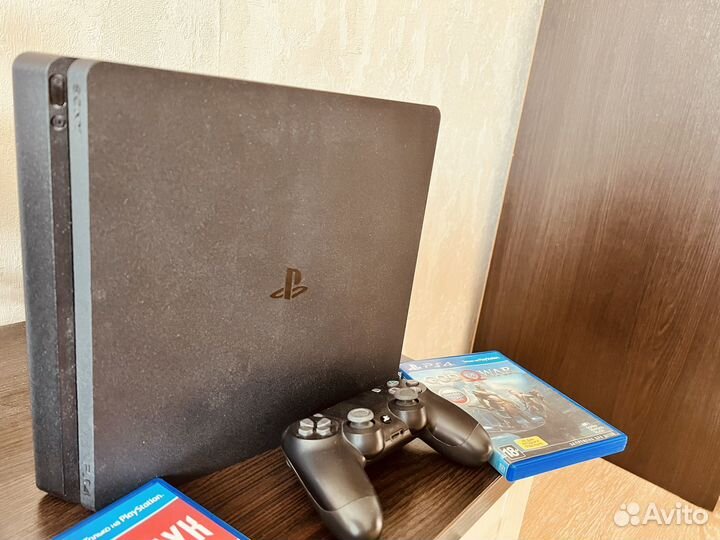 Sony playstation 4 slim 1tb с играми