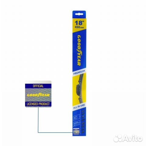 Щетка стеклоочистителя бескаркасная premium 450мм