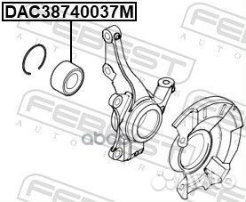 Подшипник ступичный передний 38X74X37 DAC38740037M