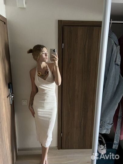 Платье женское вечернее zara лёгкое летнее 42-44