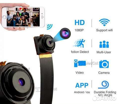 Миникамера с просмотром видео на смартфоне