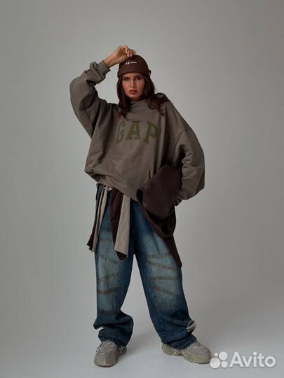 Худи gap женская оверсайз