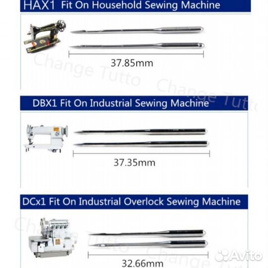 Новые иглы для швейных машин и оверлоков