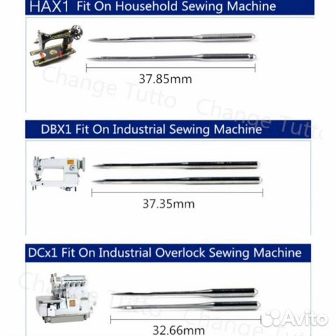 Новые иглы для швейных машин и оверлоков